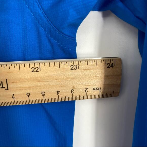 Cabelas Guidewear Shirt Mens Blue Button-Down Nylon Gorpcore Fishing Safari L - Picture 8 of 9